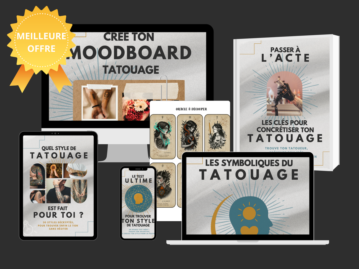 👉 Pack Complet : 5 Guides Tatouage + Oracle exclusif [119 pages + 22 cartes]