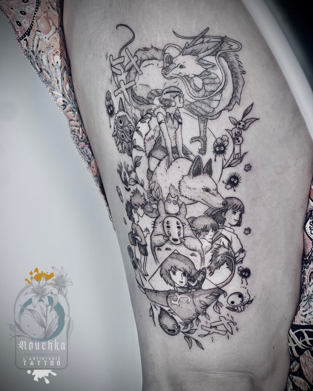 tatouage fine line ghibli miyazaki.png